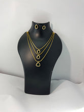 Green stone Stylish Layered Necklace.