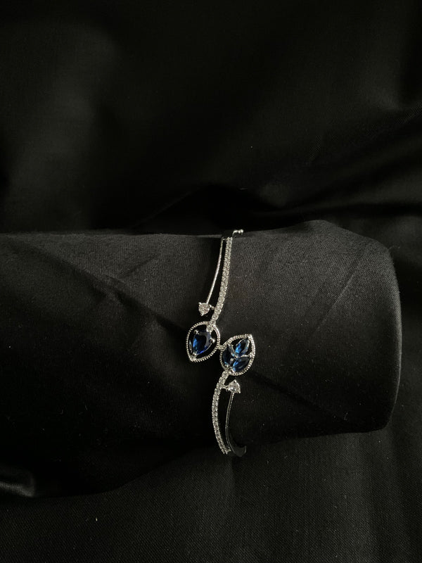 Blue American diamond cuff bracelet