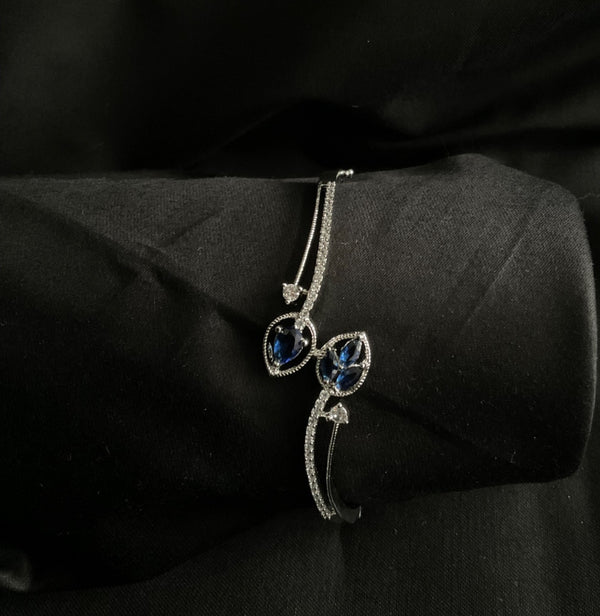 Blue American diamond cuff bracelet