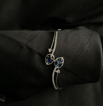 Blue American diamond cuff bracelet