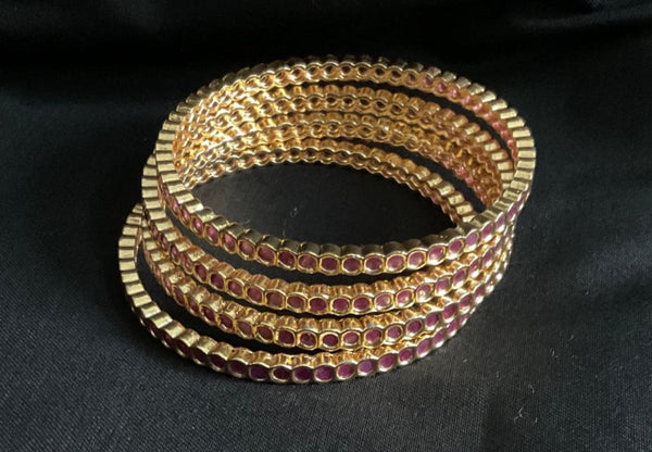 Imitation ruby bangles