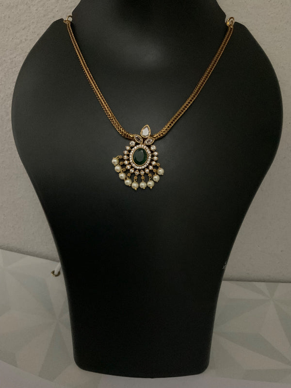 simple emerald look necklace #Style# 1317