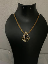 simple purple stone necklace #Style# 1318