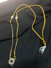 Simple necklace like green gold and diamond #Style# 1314