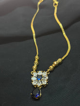 Simple necklace like green gold and diamond #Style# 1314
