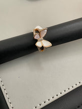 Enamel butterfly ring
