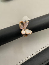 Enamel butterfly ring