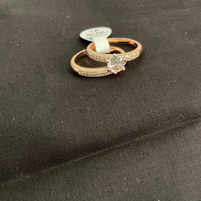 Engagement with matching band