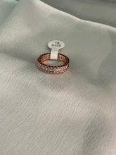 Rose gold party eternity band ring