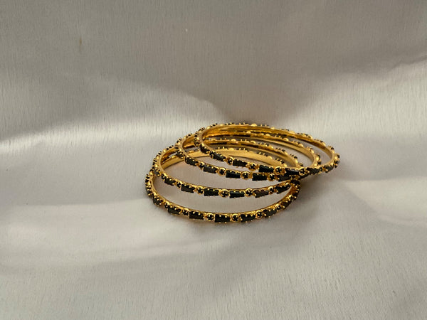 AD Black stone bangle