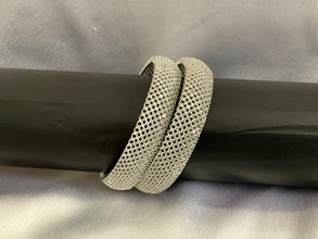 Silver Shimmering stone bangles