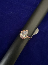 Tear drop stone ring