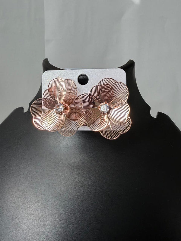 Rose gold korean earring