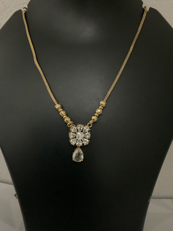 Simple necklace diamond look  #Style# 1320