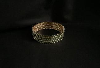 Imitation Green Stone Bangles
